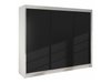 Armoire Closico 159 (Blanc + Noir)