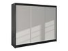 Armoire Closico 159 (Noir + Blanc)