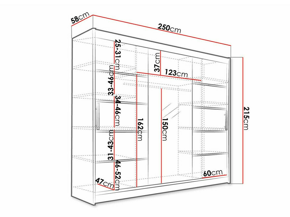 Armoire Closico Ordo VI (Blanc)