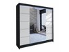 Armoire Closico 154 (Noir + Blanc)