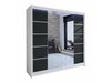 Armoire Closico Cavaris V (Blanc + Noir)