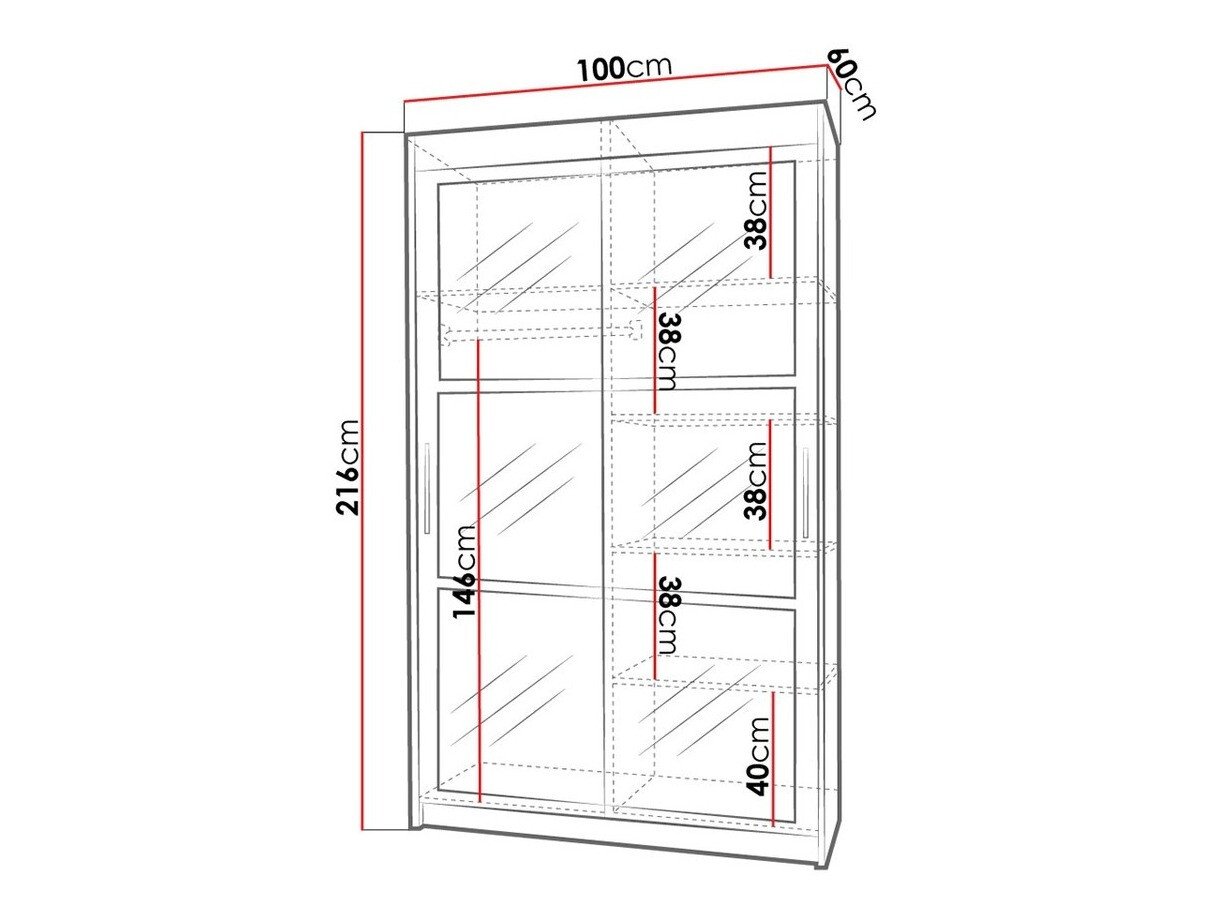 Armoire Toledo 101 (Sonoma chêne)