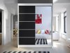 Armoire Closico 143 (Blanc + Noir)