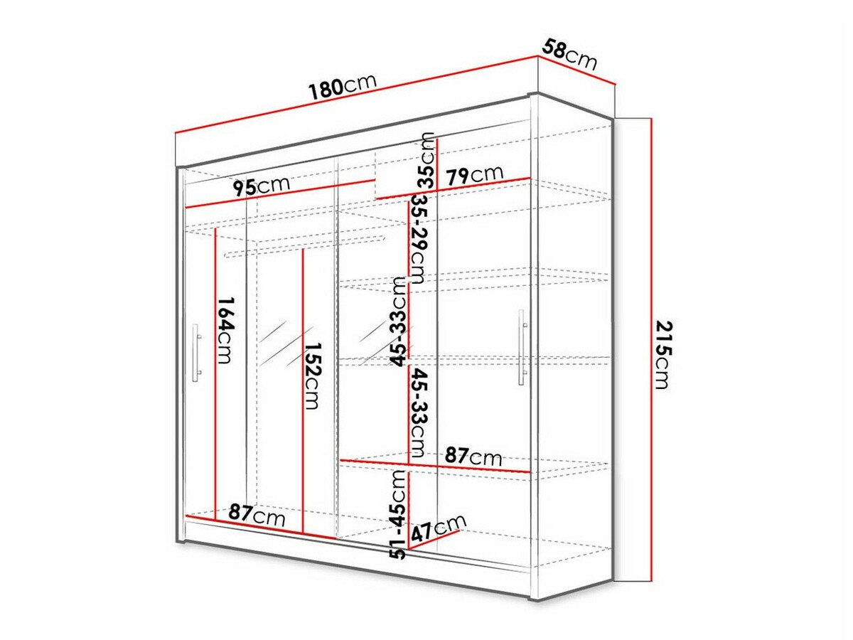 Armoire Closico Pallor II (Noir)