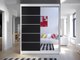 Armoire Closico Vastor III (Blanc + Noir)