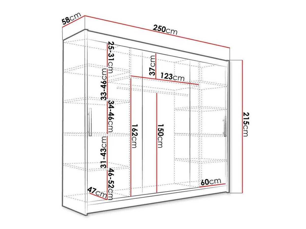 Armoire Closico 118 (Noir)