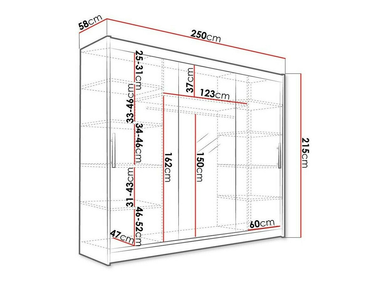Armoire Closico 122 (Blanc)