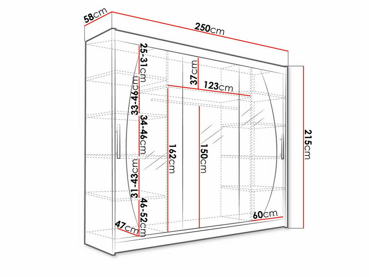 Armoire Closico 130 (Blanc)