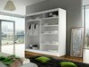 Armoire Closico 153 (Blanc + Noir)