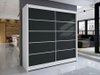 Armoire Closico 153 (Blanc + Noir)