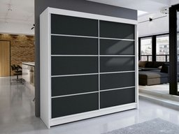 Armoire Closico Cavaris IV (Blanc + Noir)