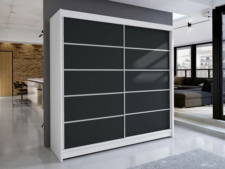 Armoire Closico Cavaris IV (Blanc + Noir)