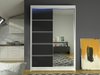 Armoire Closico 149 (Blanc + Noir)