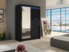 Armoire Closico Pacron VI (Noir)