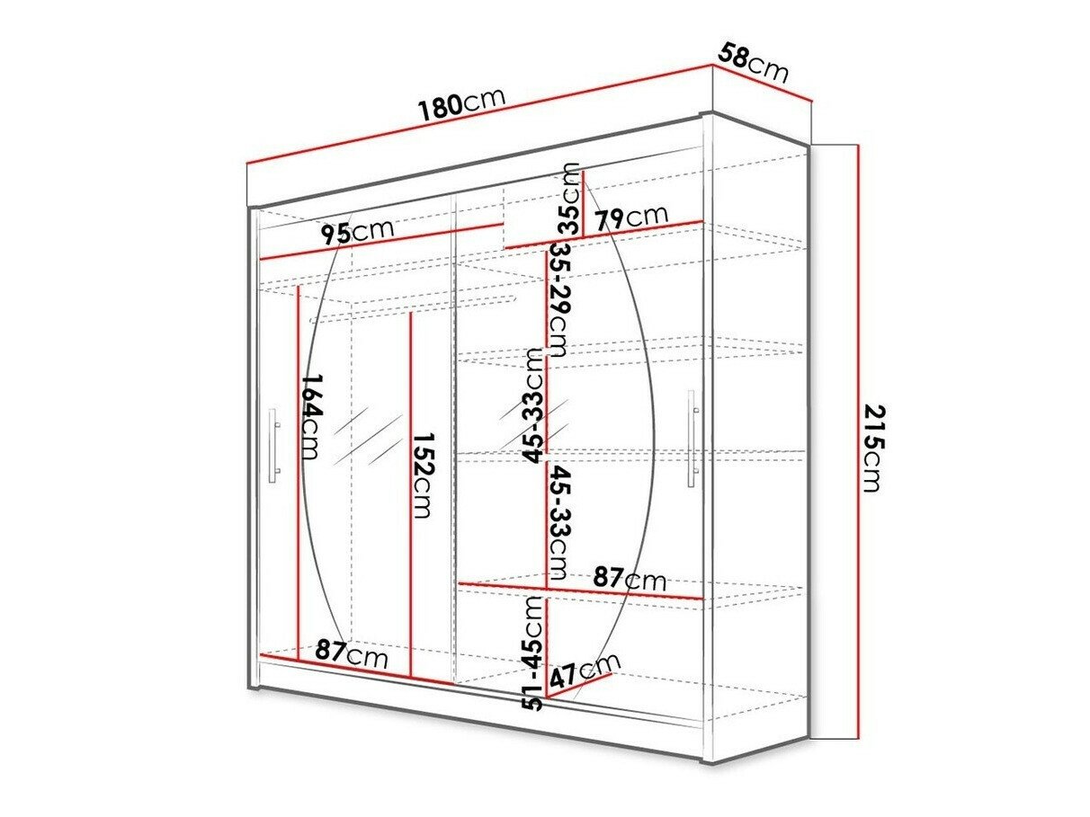 Armoire Closico 102 (Noir)