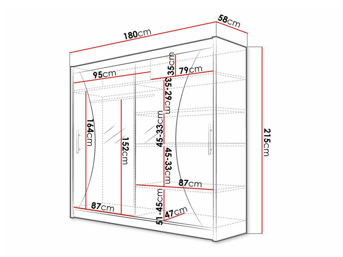 Armoire Closico 124 (Blanc)