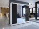 Armoire Closico 138 (Blanc + Noir)