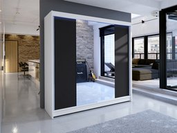 Armoire Closico 138 (Blanc + Noir)