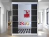 Armoire Closico 146 (Blanc + Noir)