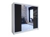 Armoire Closico Cavaris II (Blanc + Noir)