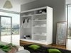 Armoire Closico Cavaris II (Blanc + Noir)