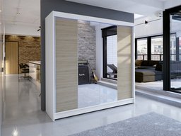Armoire Closico Cavaris II (Blanc + Sonoma chêne)