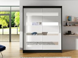 Armoire Closico Camera XIII (Noir + Blanc)