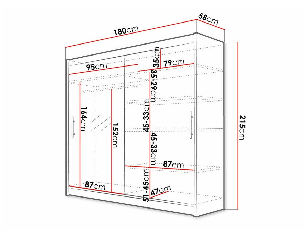 Armoire Closico 107 (Blanc)