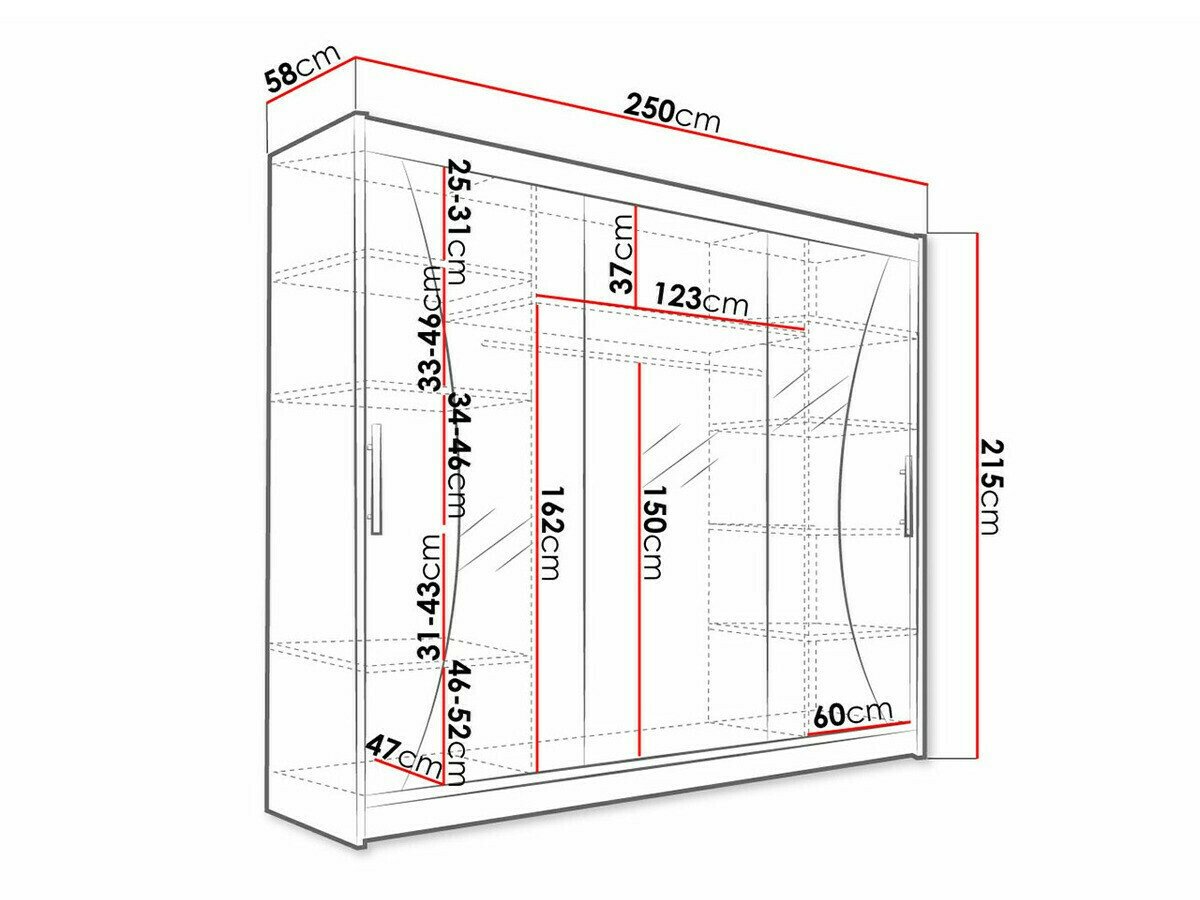 Armoire Closico 120 (Noir)