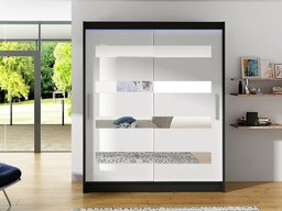 Armoire Closico Camera XIII (Noir + Blanc)