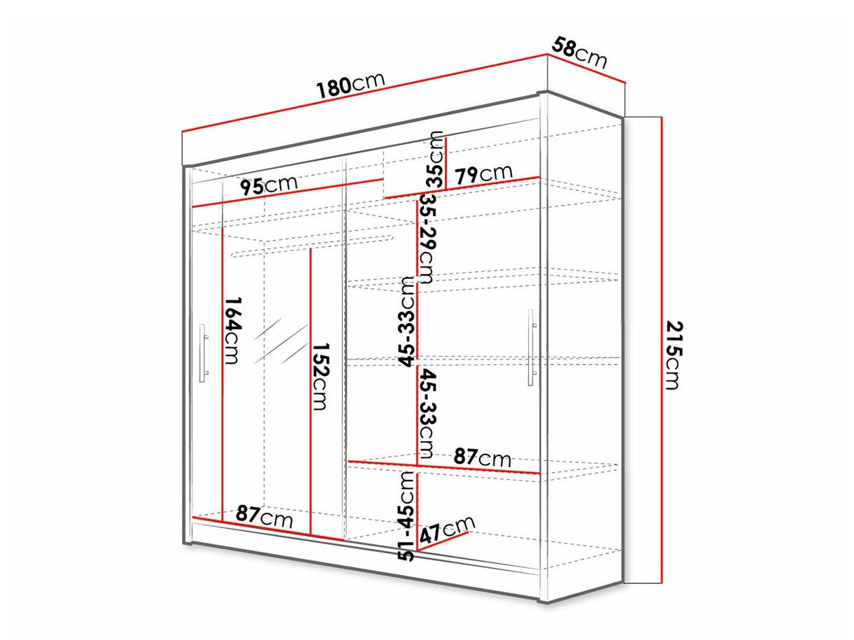 Armoire Closico Pallor VI (Blanc)