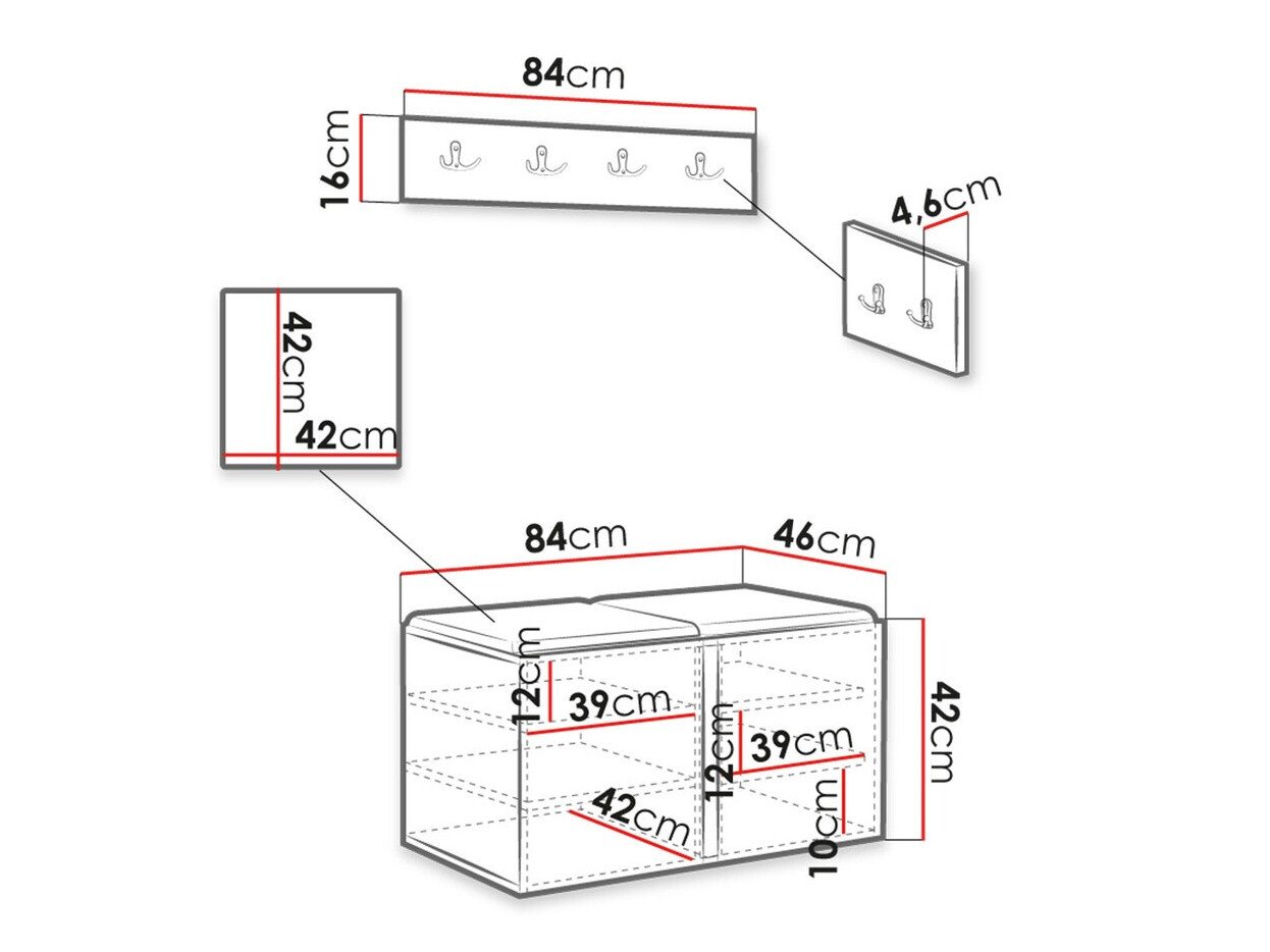 Meuble d'entrée Hartford 275 (Manila 02)