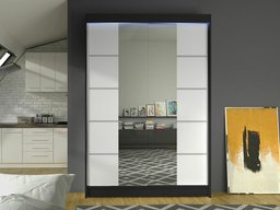 Armoire Closico Salvor V (Noir + Blanc)