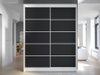Armoire Closico Vastor IV (Blanc + Noir)