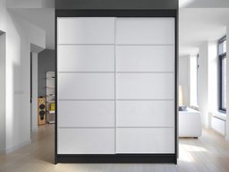 Armoire Closico Vastor IV (Noir + Blanc)