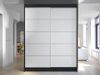 Armoire Closico Vastor IV (Noir + Blanc)