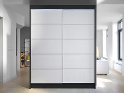 Armoire Closico Vastor IV (Noir + Blanc)
