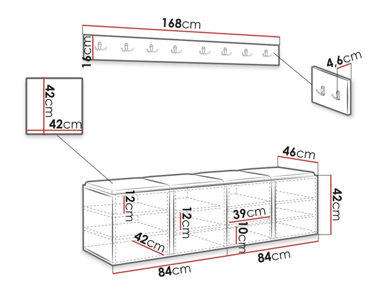 Meuble d'entrée Hartford 276 (Manila 02)