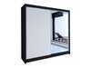 Armoire Closico 137 (Noir + Blanc)