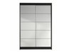 Armoire Closico 150 (Noir + Blanc)