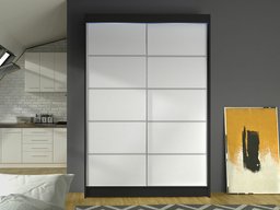 Armoire Closico 150 (Noir + Blanc)
