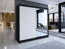 Armoire Closico Cavaris I (Noir + Blanc)