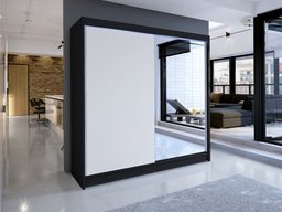 Armoire Closico Cavaris I (Noir + Blanc)