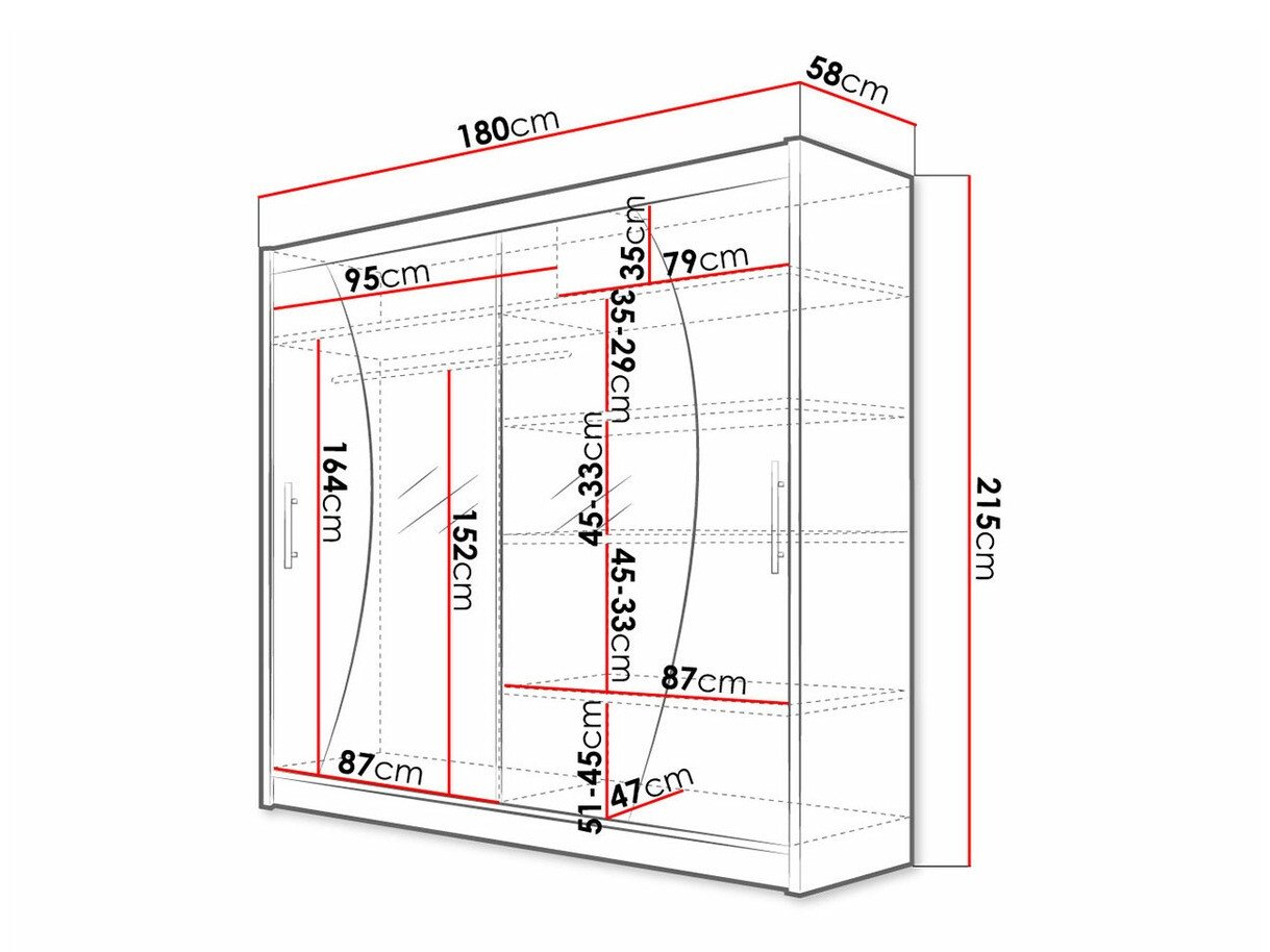 Armoire Closico Pallor IX (Noir)