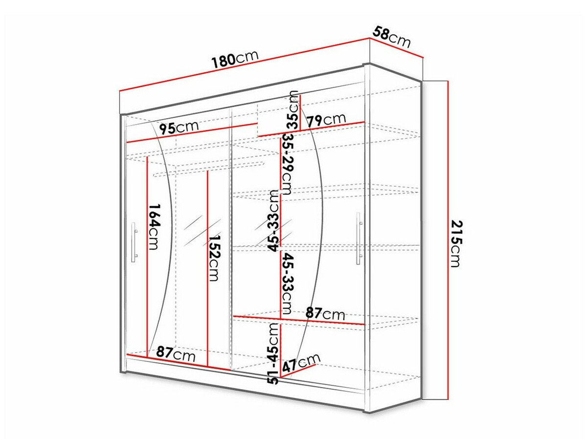Armoire Closico Pallor IX (Noir)