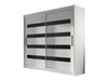 Armoire Closico Pallor XI (Blanc + Noir brillant)