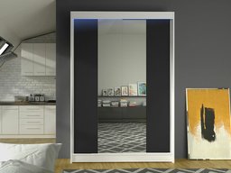 Armoire Closico Salvor II (Blanc + Noir)