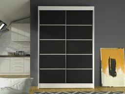 Armoire Closico Salvor IV (Blanc + Noir)