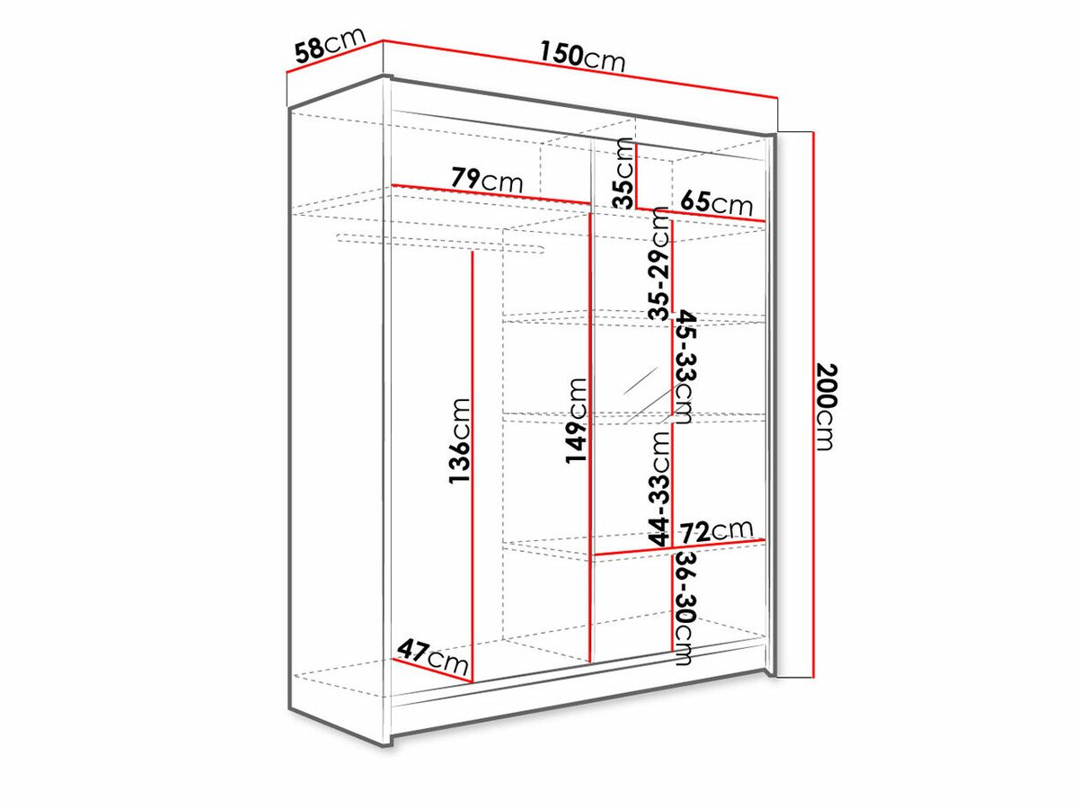 Armoire Closico Vastor I (Sonoma chêne)