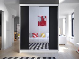 Armoire Closico Vastor II (Blanc + Noir)